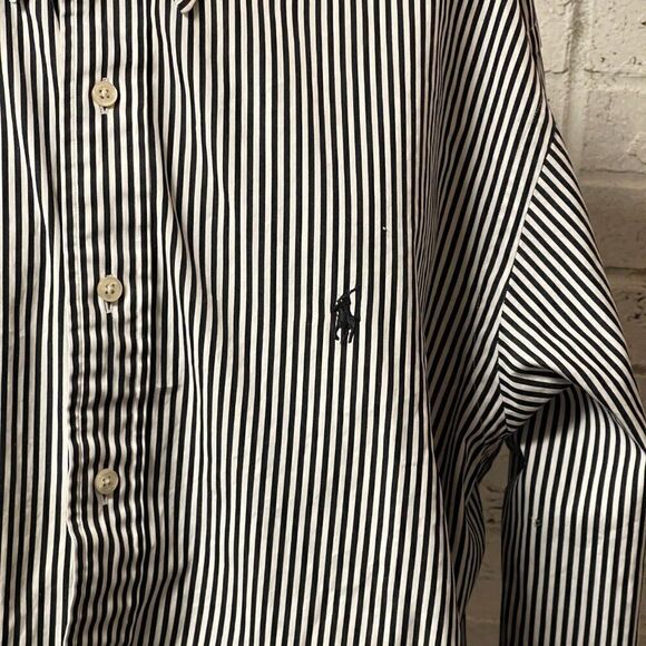 Ralph Lauren Striped Cotton Classic Fit Button Up Shirt 17 - Picture 3 of 8